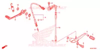 PEDALE pour Honda CBR 1000 WHITE de 2016