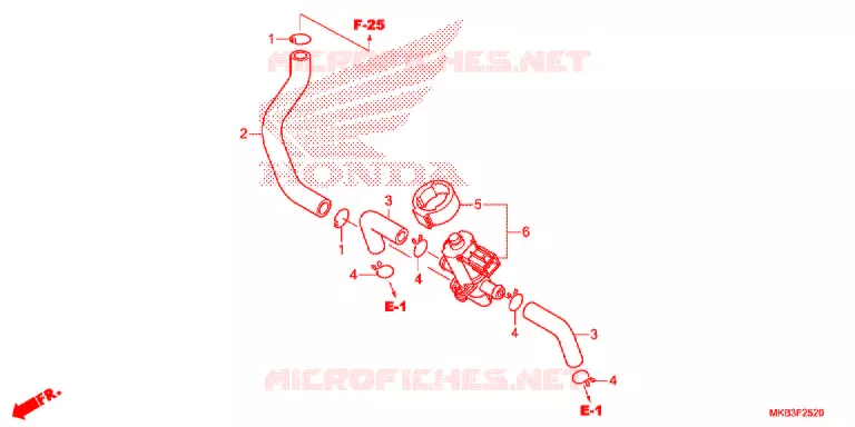 VALVE DE COMMANDE D'INJECTION D'AIR Honda MOTO 1000 CBR 2016  CBR1000SG