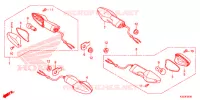 CLIGNOTANT pour Honda CBR 250 R ABS de 2016
