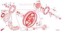 ROUE ARRIERE pour Honda CBR 250 R ABS de 2016