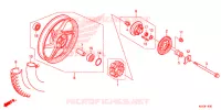 ROUE ARRIERE (MOULURE) pour Honda CB1 125 de 2015