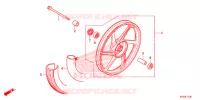 ROUE AVANT (MOULURE) pour Honda CB1 125 de 2015