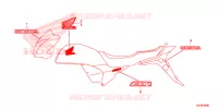 AUTOCOLLANTS pour Honda CB1 125 RUEDA CON RAIOS LA de 2015