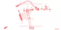 BEQUILLE LATERALE pour Honda NX4 FALCON 400 Fi de 2015
