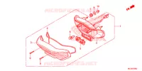 FEU ARRIERE pour Honda NX4 FALCON 400 Fi de 2015