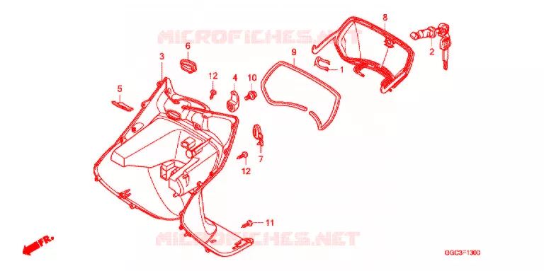 PROTEGE JAMBES Honda SCOOTER 110 SPACY 2014  SCR1104WHE