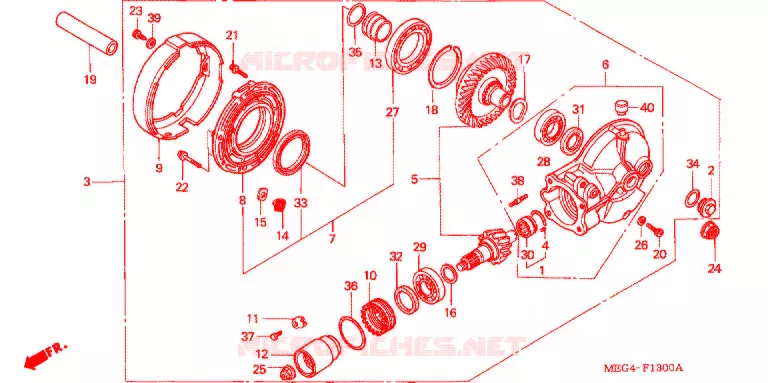 COUPLE CONIQUE Honda MOTO 750 SHADOW 2007  VT750C7
