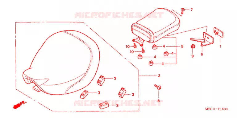 SELLE Honda MOTO 750 SHADOW 2007  VT750C7