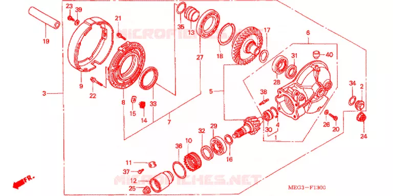 COUPLE CONIQUE Honda MOTO 750 SHADOW 2007  VT750C7