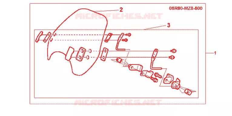 PARE BRISE VT600 CPT Honda MOTO 600 SHADOW 1999  VT600CX