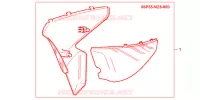 CACHES LATERAUX CHROMES VT600 pour Honda VT SHADOW 600 de 1999