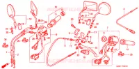COMMODO   LEVIER   CABLE (2) pour Honda VT SHADOW 600 de 1999