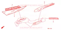 AUTOCOLLANTS (1) pour Honda CB 500 de 1997