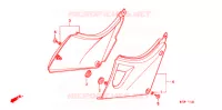 COUVERCLES LATERAUX pour Honda CB 500 de 1997