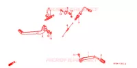 PEDALE (2) pour Honda CB 500 de 1997