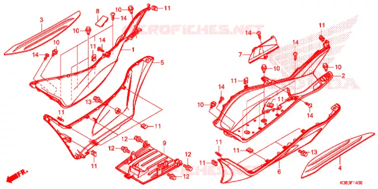 MARCHE PIEDS Honda SCOOTER 150 PCX 2015  WW150G