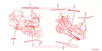 AUTOCOLLANTS pour Honda GL 1800 GOLD WING ABS NAVI AIRBAG de 2016