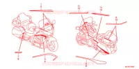AUTOCOLLANTS pour Honda GL 1800 GOLD WING ABS NAVI AIRBAG de 2016