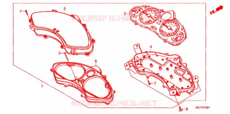 COMPTEUR DE VITESSE (FJS400D9/FJS400A) Honda SCOOTER 400 SILVERWING 2009  FJS400A9