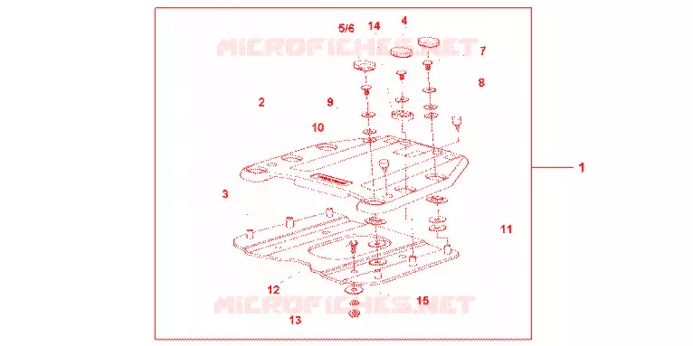SUPPORT - PLATINE DE TOP CASE Honda SCOOTER 400 SILVERWING 2009  FJS400A9