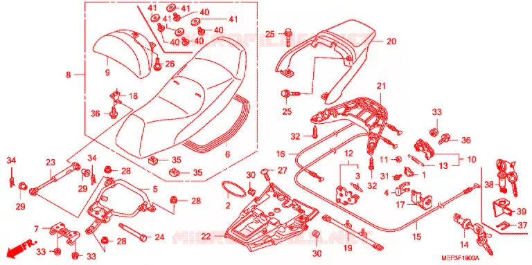 SELLE Honda SCOOTER 400 SILVERWING 2012  FJS400A9