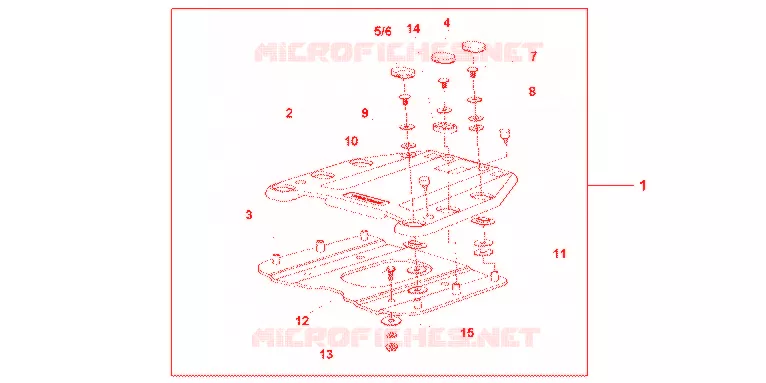 SUPPORT - PLATINE DE TOP CASE Honda SCOOTER 400 SILVERWING 2013  FJS400A9