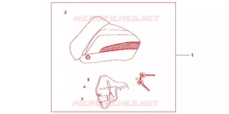TOP CASE CRUISING NHA95M Honda SCOOTER 400 SILVERWING 2015  FJS400A9
