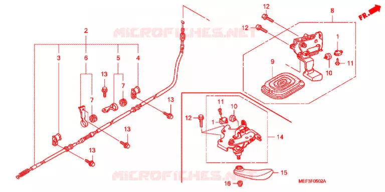 FREIN DE STATIONNEMENT Honda SCOOTER 400 SILVERWING 2009  FJS400A9