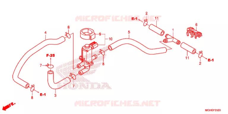 VALVE DE COMMANDE D'INJECTION D'AIR Honda MOTO 1200 CROSSTOURER 2016  VFR1200XAG