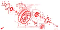 ROUE ARRIERE pour Honda CB 500 F ABS de 2014