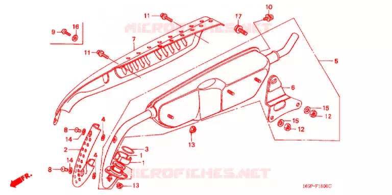 SILENCIEUX D'ECHAPPEMENT Honda MOTO 50 MONKEY 1999  Z50JV_M