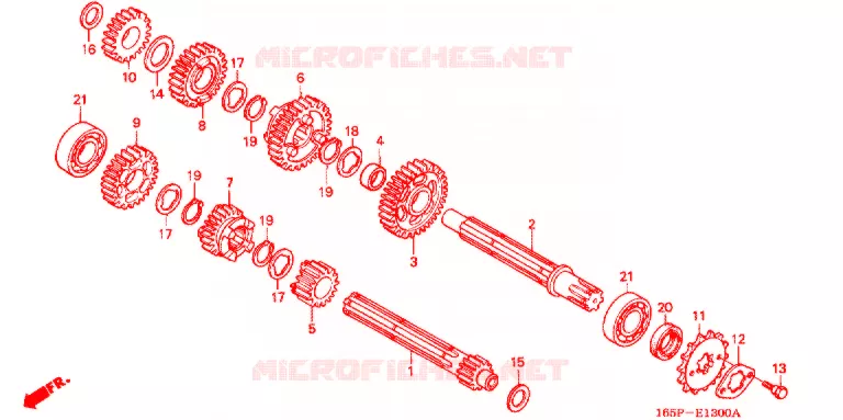 BOITE DE VITESSES Honda MOTO 50 MONKEY 2000  Z50JY_M