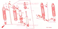 AMORTISSEUR ARRIERE pour Honda FUSION 250 de 1990