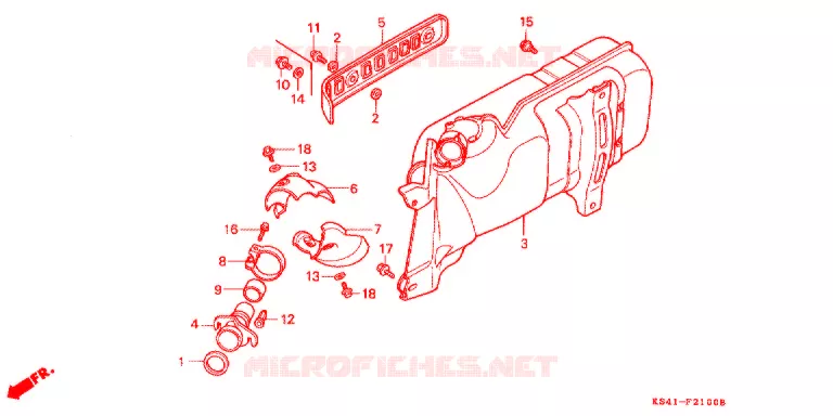 SILENCIEUX D'ECHAPPEMENT Honda SCOOTER 250 FUSION 1990  CN250L