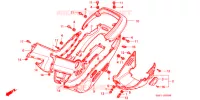 CARENAGE ARRIERE pour Honda EZ 90 SNOW de 1993