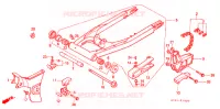 BRAS OSCILLANT   CHAINE SECONDAIRE pour Honda XR 200 R de 1992