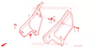 COUVERCLES LATERAUX pour Honda XR 200 R de 1992
