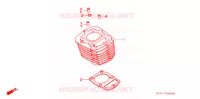 CYLINDRE pour Honda XR 200 R de 1992