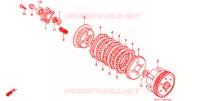 EMBRAYAGE pour Honda XR 200 R de 1992