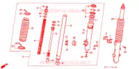 FOURCHE pour Honda XR 200 R de 1992