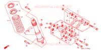 AMORTISSEUR ARRIERE pour Honda XL 250 DEGREE de 1993