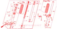 FOURCHE pour Honda XL 250 DEGREE de 1993