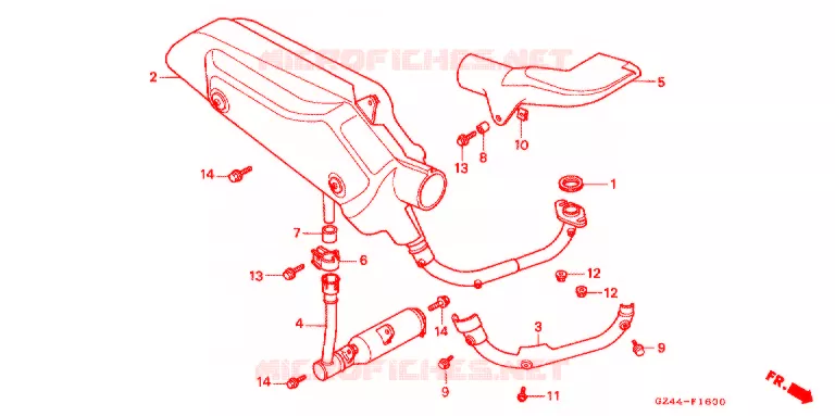 SILENCIEUX D'ECHAPPEMENT Honda MOTO 90 CUB 1996  EZ90T