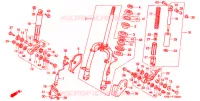 FOURCHE pour Honda 250 FREEWAY de 1997