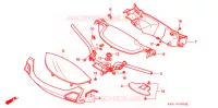 GUIDON   CARENAGE pour Honda 250 FREEWAY de 1997