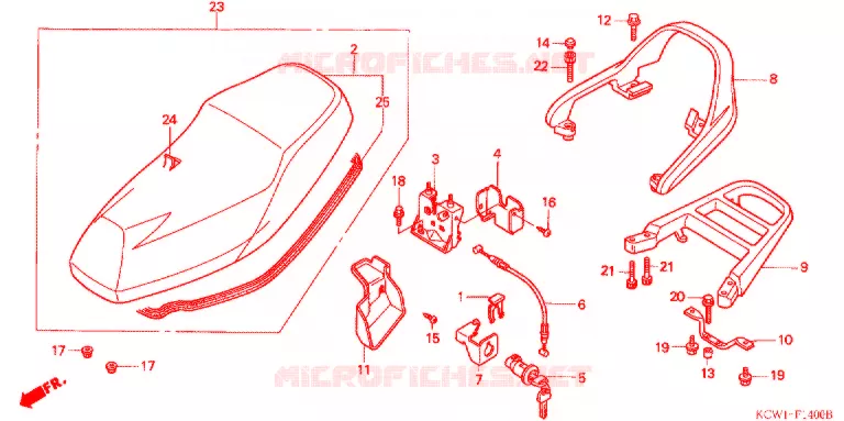 SELLE Honda SCOOTER 125 SPACY 2000  CHA125W