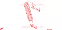 AMORTISSEUR ARRIERE pour Honda NH 100 LEAD GRAY de 1998