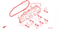 COUVERCLE GAUCHE (NH100) pour Honda NH 100 LEAD GRAY de 1998