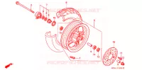 ROUE AVANT pour Honda NH 100 LEAD GRAY de 1998