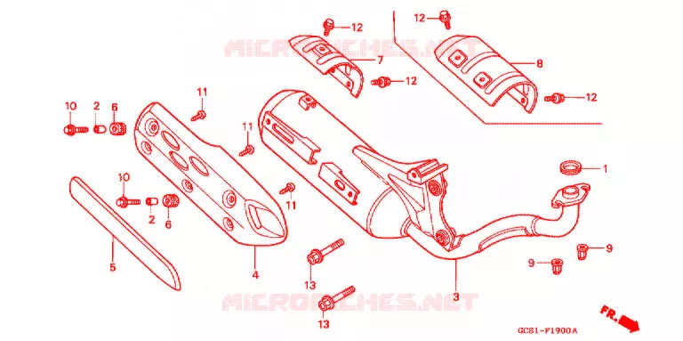 SILENCIEUX D'ECHAPPEMENT Honda SCOOTER 100 LEAD 1998  NH100W